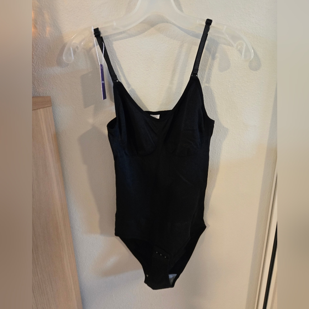 Black Bodysuit with Adjustable Straps